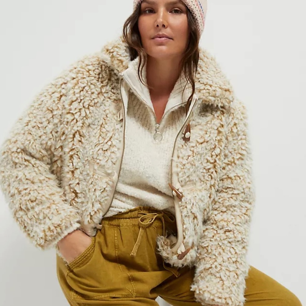 New Anthropologie Brenna Faux Fur Coat 1X